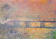 Claude Monet Charing Cross Bridge Spain oil painting artist
